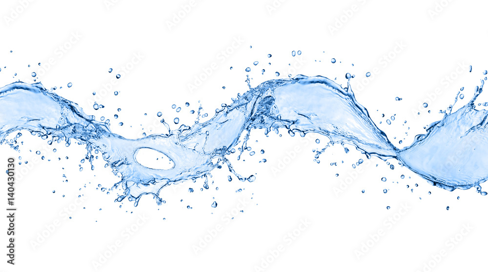 Water splashes isolated on white Water splashes isolated on white