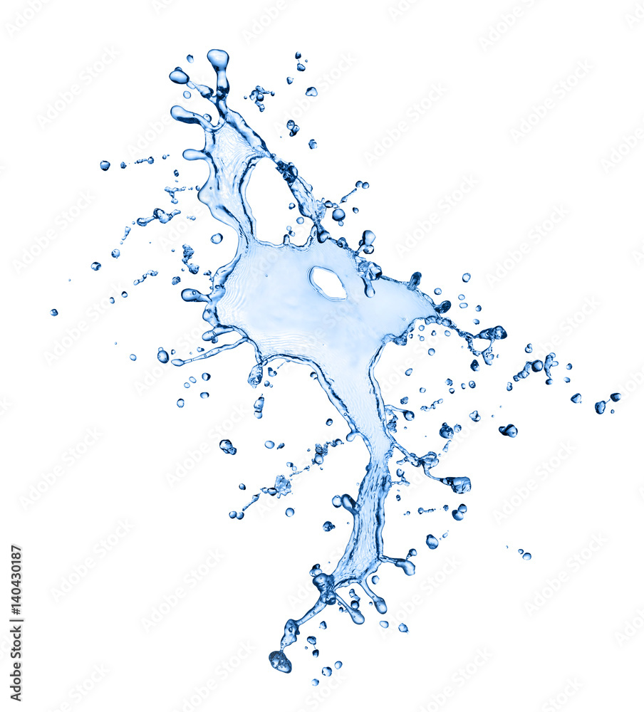 Water splashes isolated on white Water splashes isolated on white