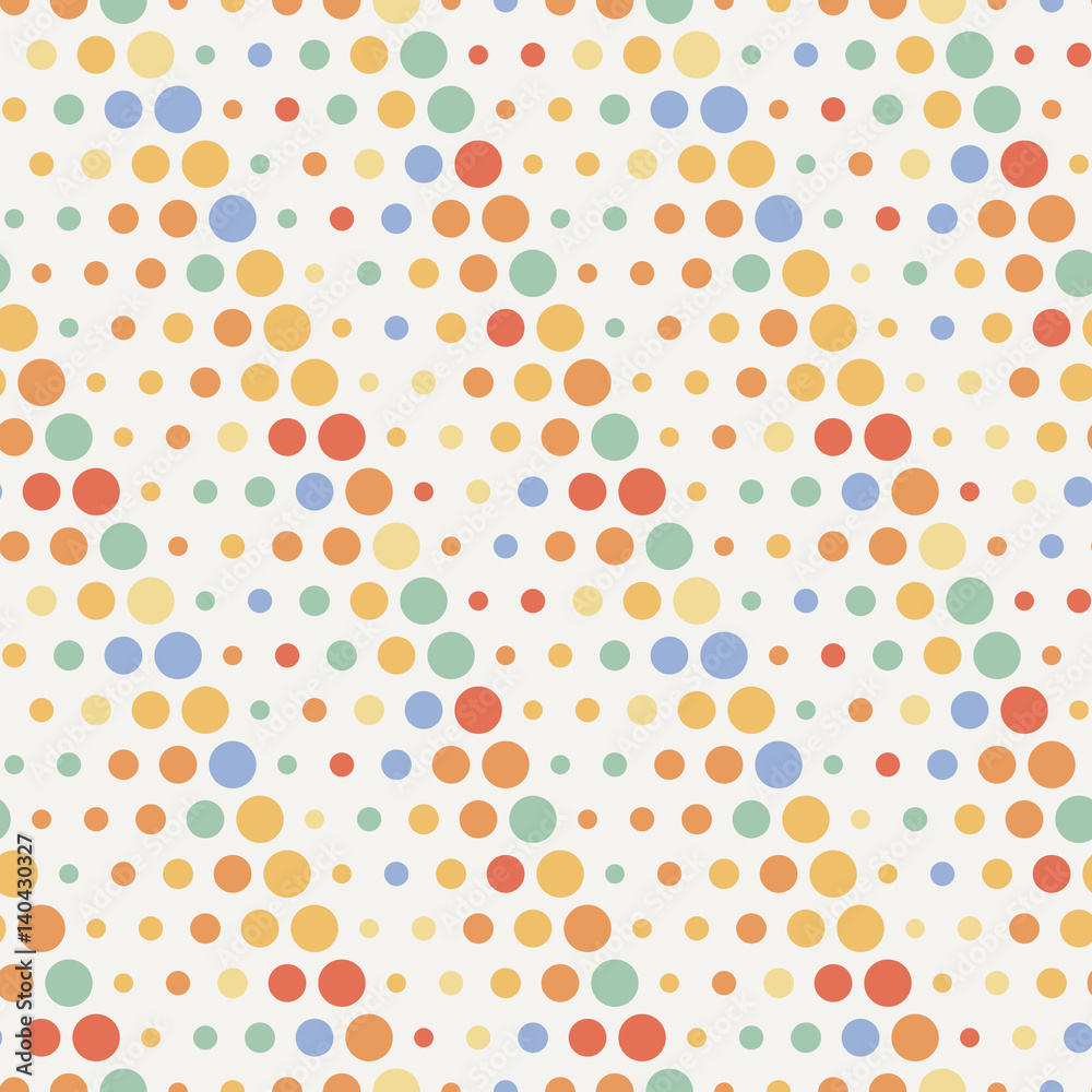Seamless pattern with small and large peas.