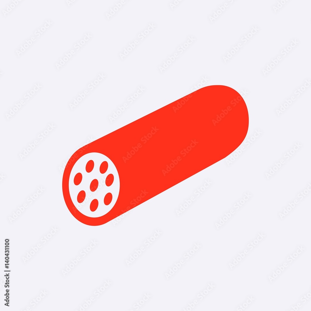 icon sausage stock vector illustration flat design icon sausage stock vector illustration flat design