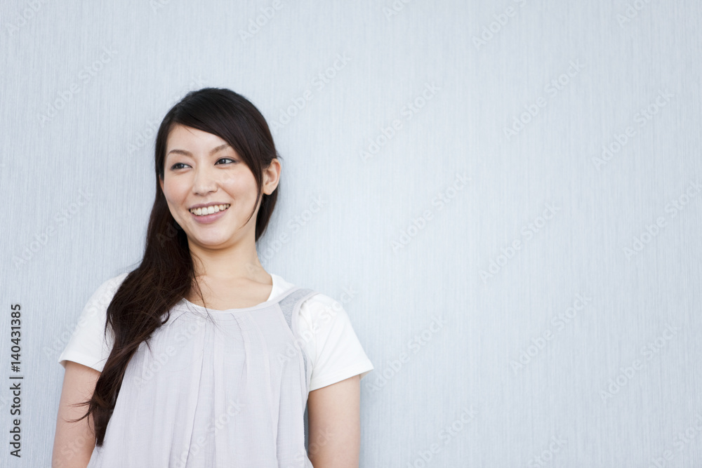 A young woman smiling A young woman smiling