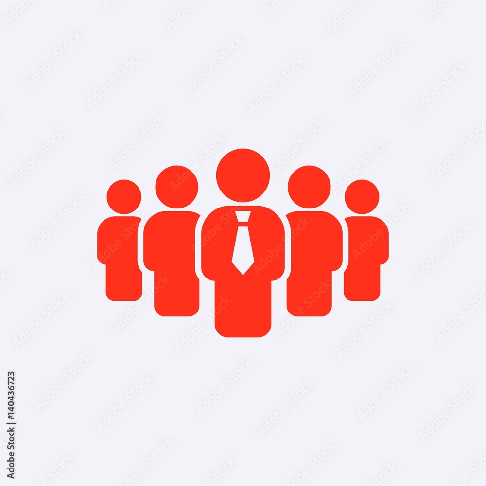 people with the leader icon stock vector illustration flat design people with the leader icon stock vector illustration flat design