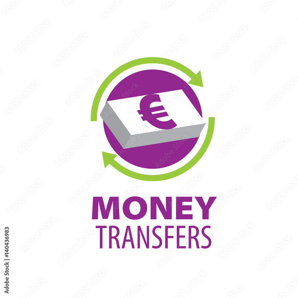Naklejka premium vector logo remittances