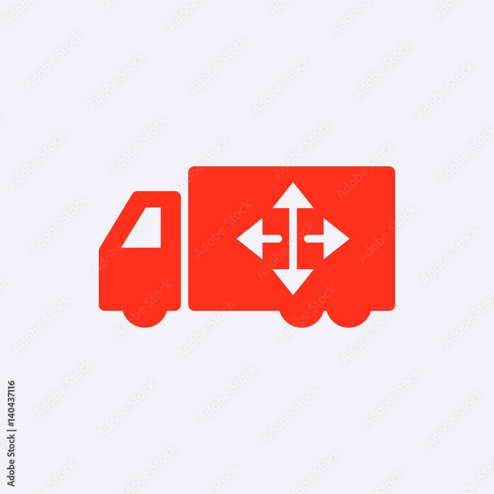 truck icon stock vector illustration flat design truck icon stock vector illustration flat design