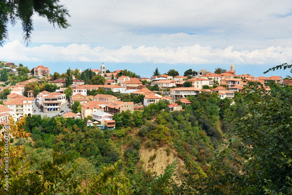 View of Signagi or Sighnaghi city. Georgia