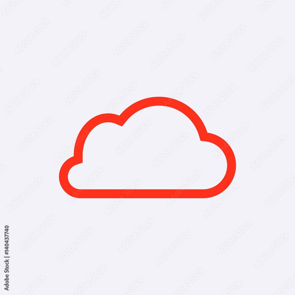 cloud icon stock vector illustration flat design cloud icon stock vector illustration flat design