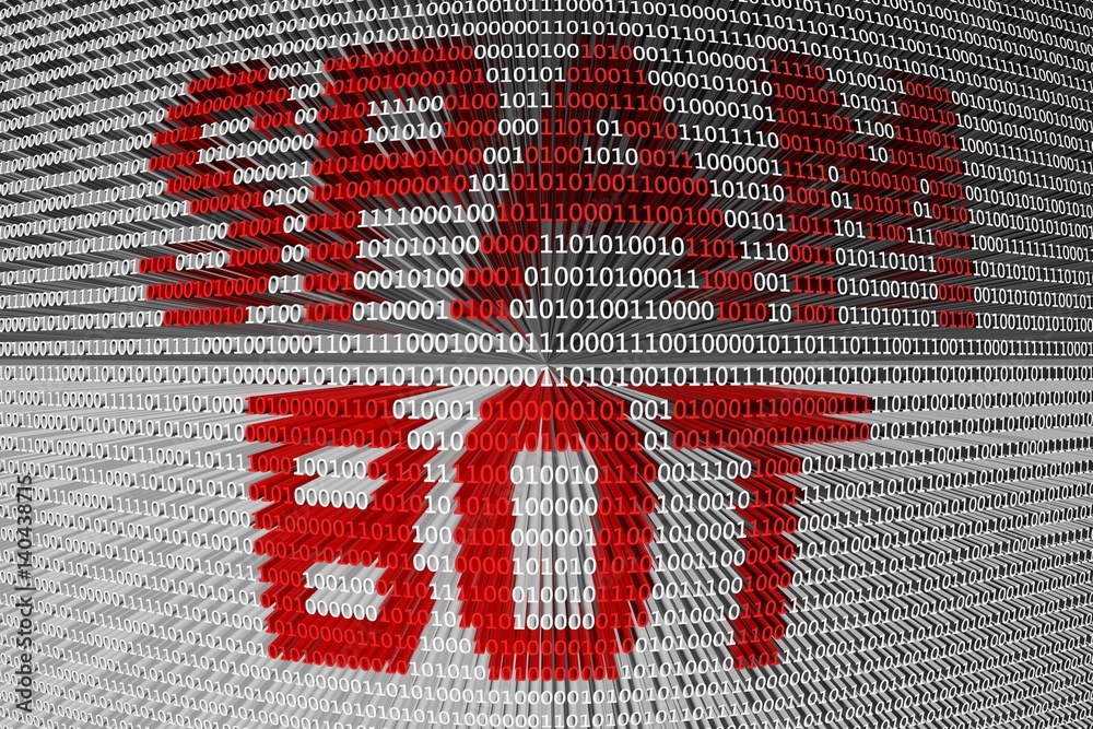 SPAM BOT in the form of binary code, 3D illustration SPAM BOT in the form of binary code, 3D illustration