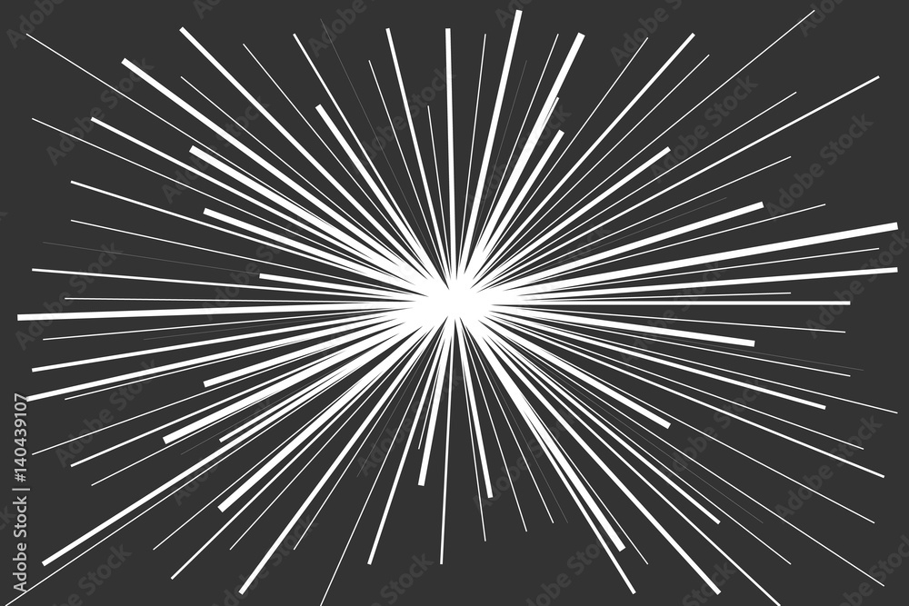 Obraz premium Comic explosion on a black background