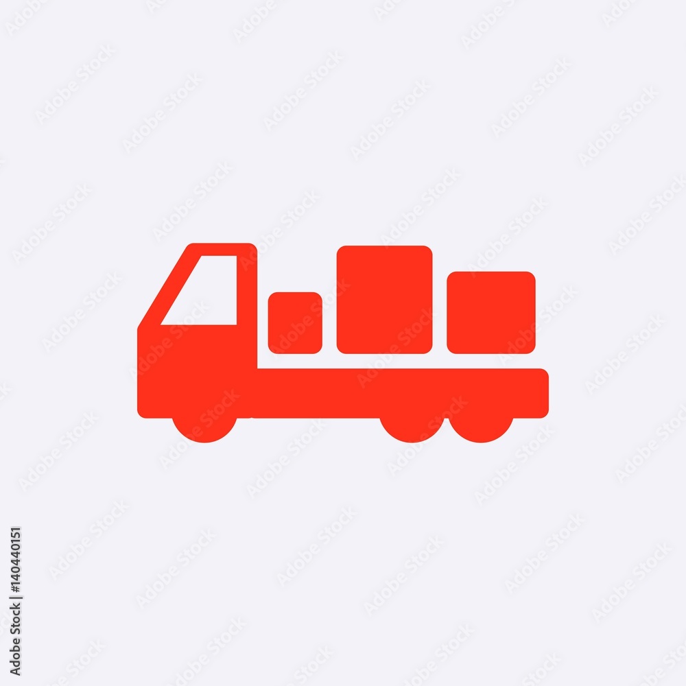 truck icon stock vector illustration flat design truck icon stock vector illustration flat design