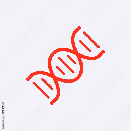 DNA icon stock vector illustration flat design