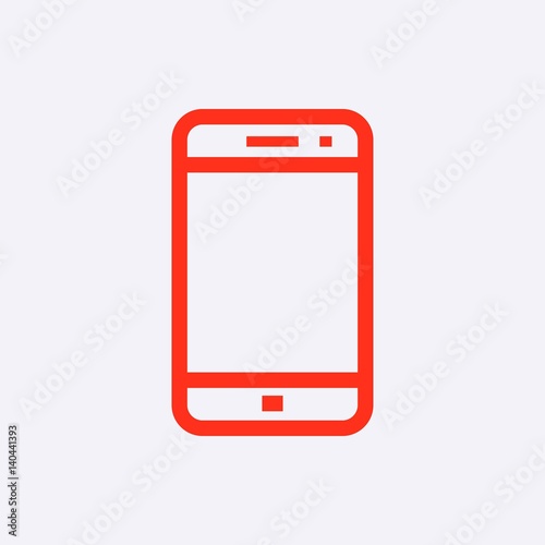 smartphone icon stock vector illustration flat design