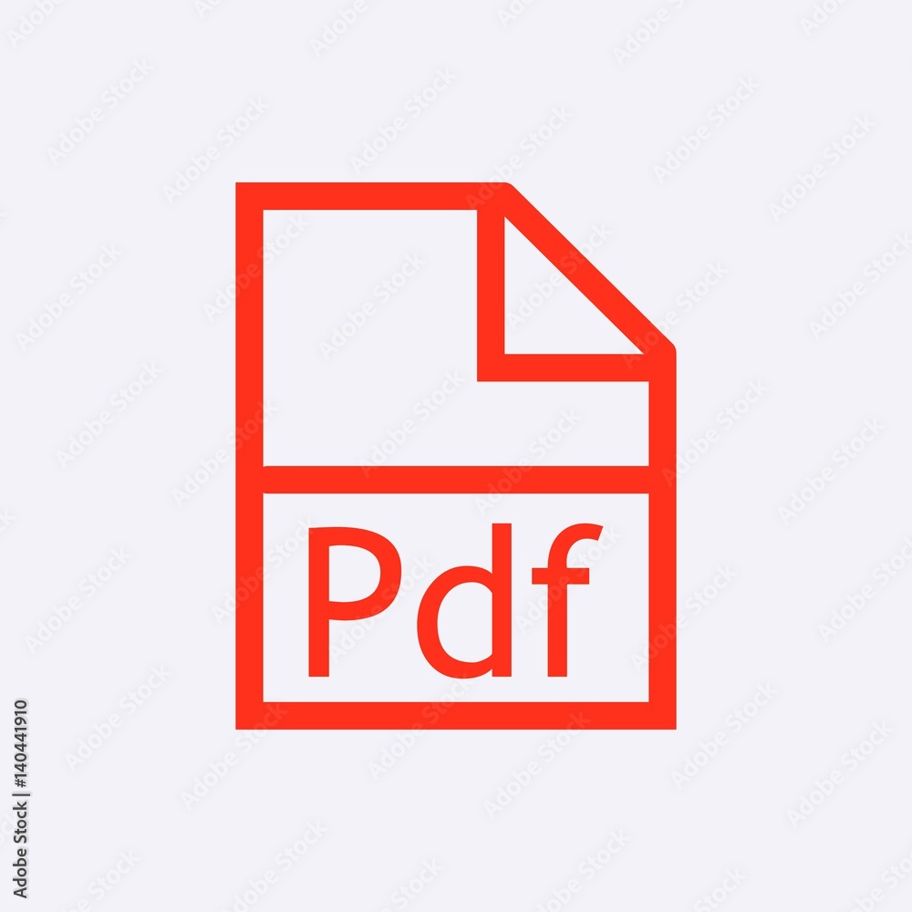 pdf icon stock vector illustration flat design pdf icon stock vector illustration flat design