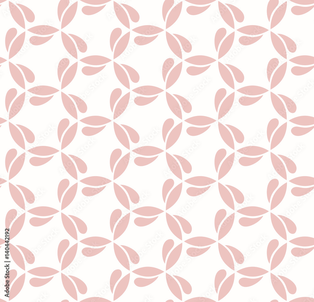Seamless pink ornament. Modern geometric pattern with repeating elements