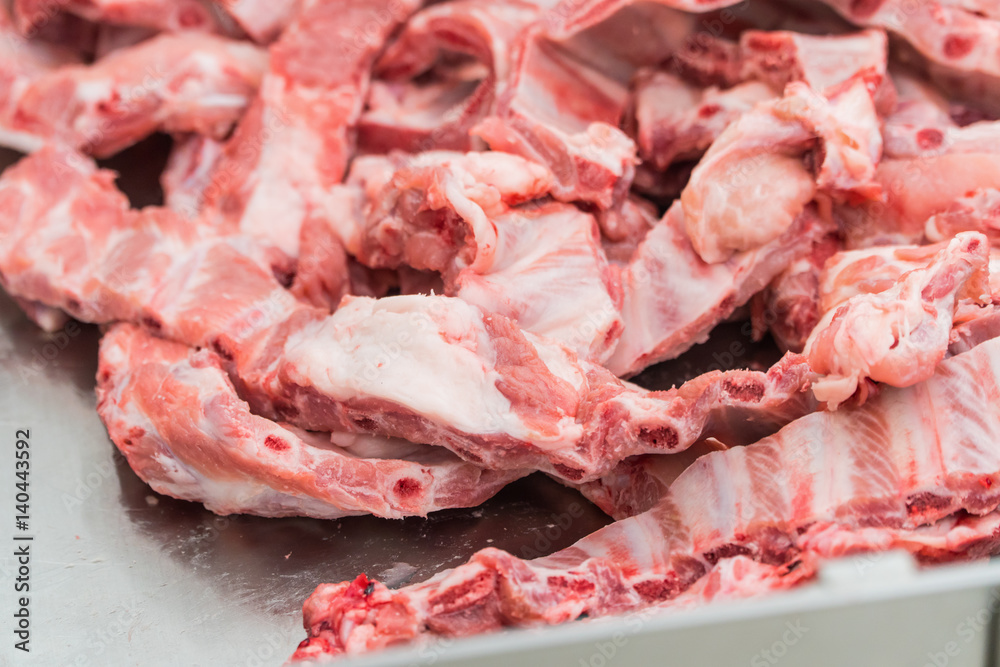 Raw Pork Loin Country Style Ribs Raw Pork Loin Country Style Ribs