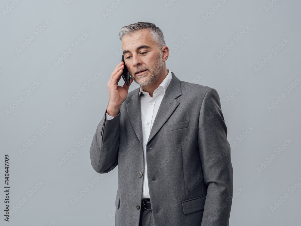 Businessman on the phone Businessman on the phone
