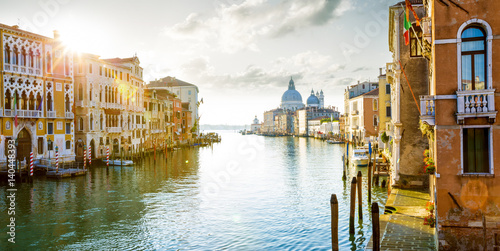 Panorama of Grand Canal in Venice, Italy
