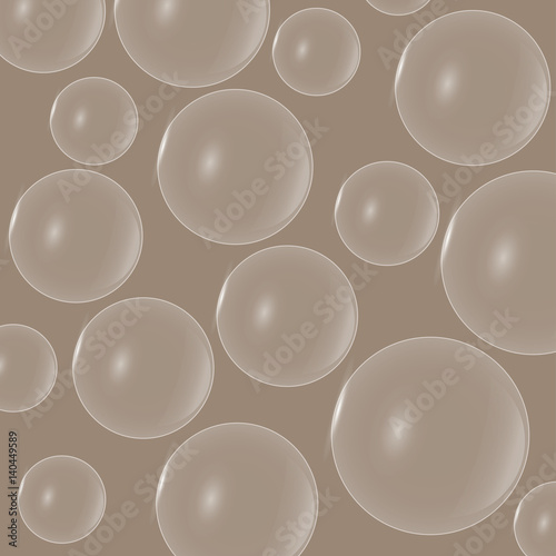 Air bubbles on a chocolate background