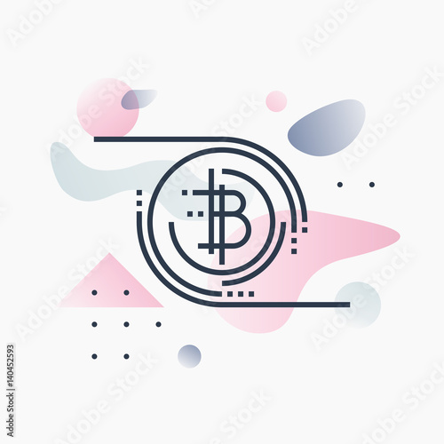 Bitcoin Technology Futuro Illustration
