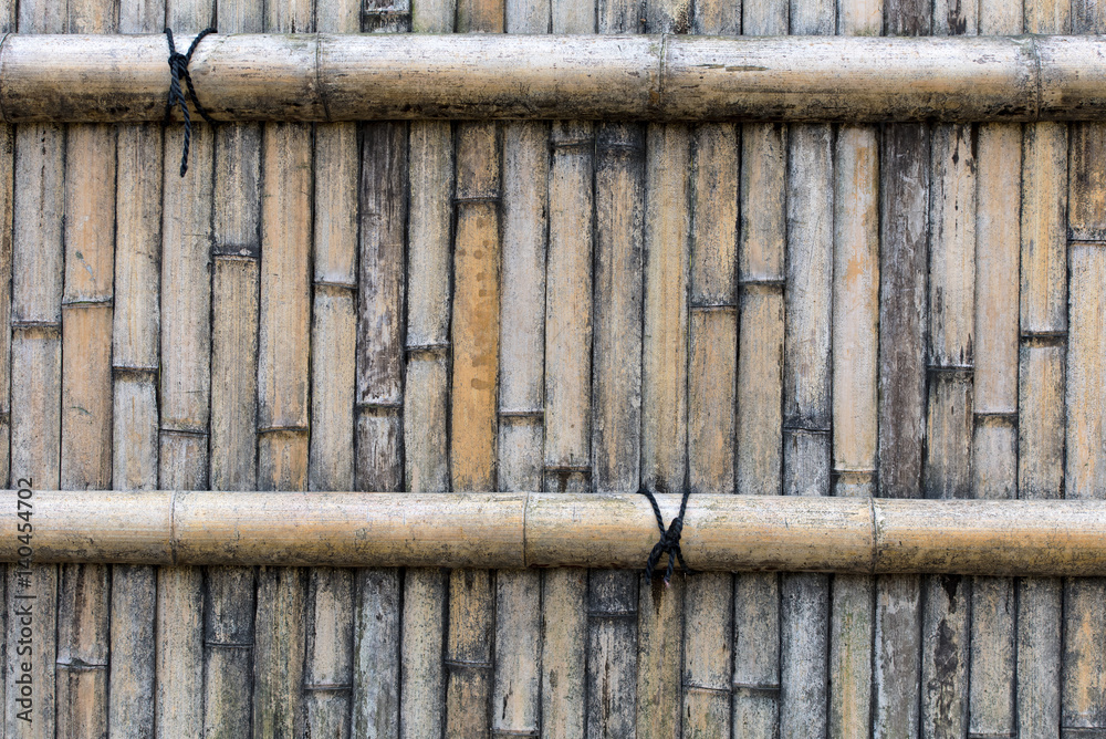 Old bamboo fence, background, texture Old bamboo fence, background, texture