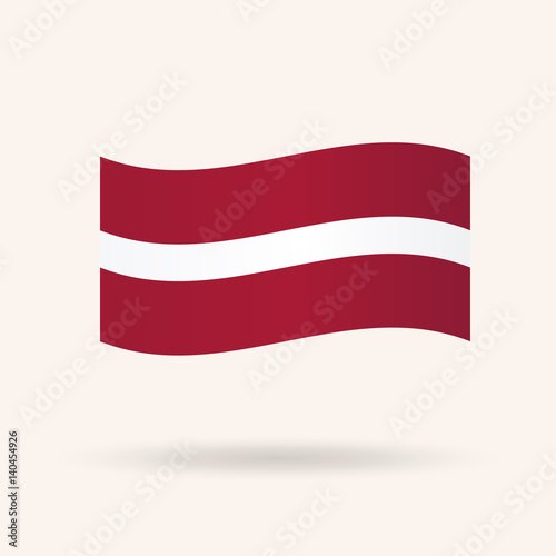 flag of Latvia. Vector.