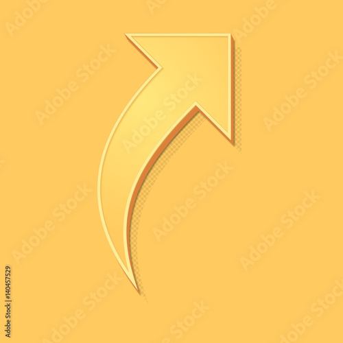 ikona vintage 3D z obrysem i cieniem