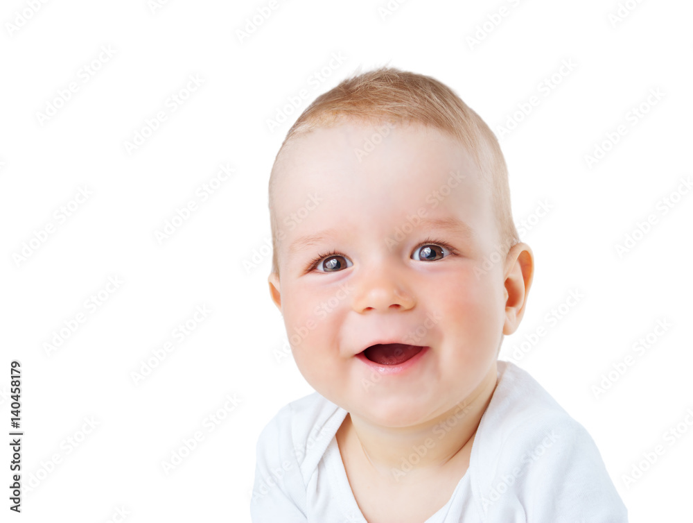 Portrait of nine month old baby