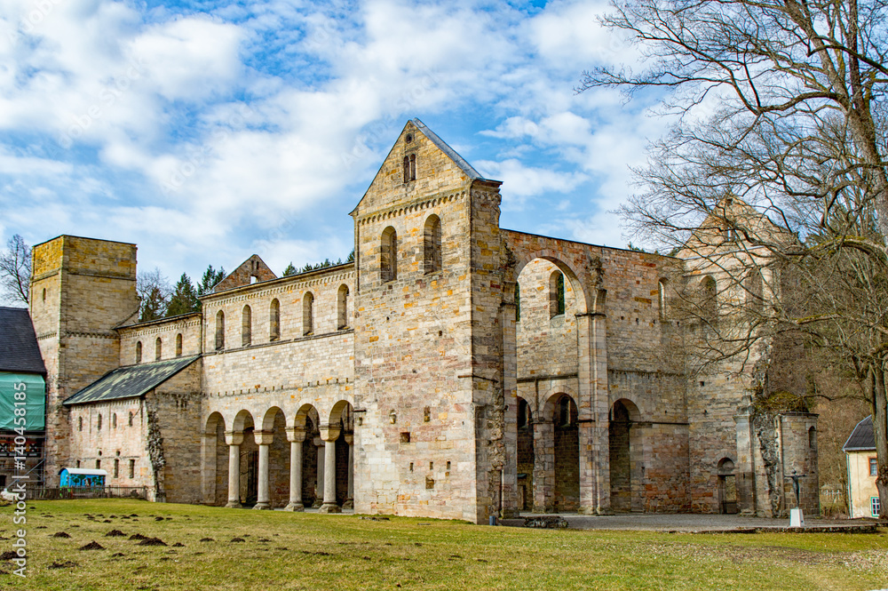 Monastery ruins in Paulinzella in Thuringia