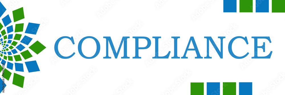 Compliance Green Blue Circular Horizontal Compliance Green Blue Circular Horizontal