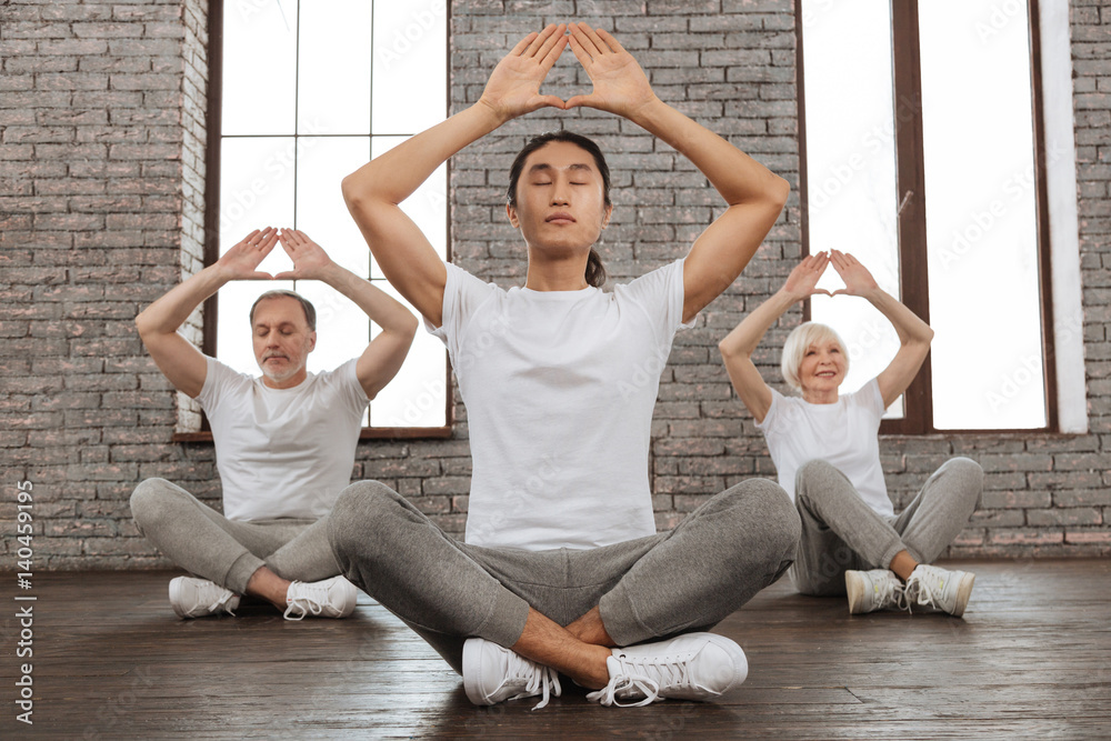 Three person acro yoga | Easy yoga poses, 3 person yoga poses, Yoga poses