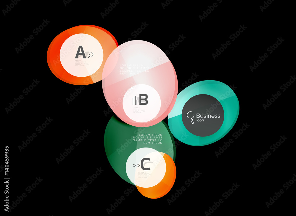 Geometrical abstract infographics banner template Geometrical abstract infographics banner template