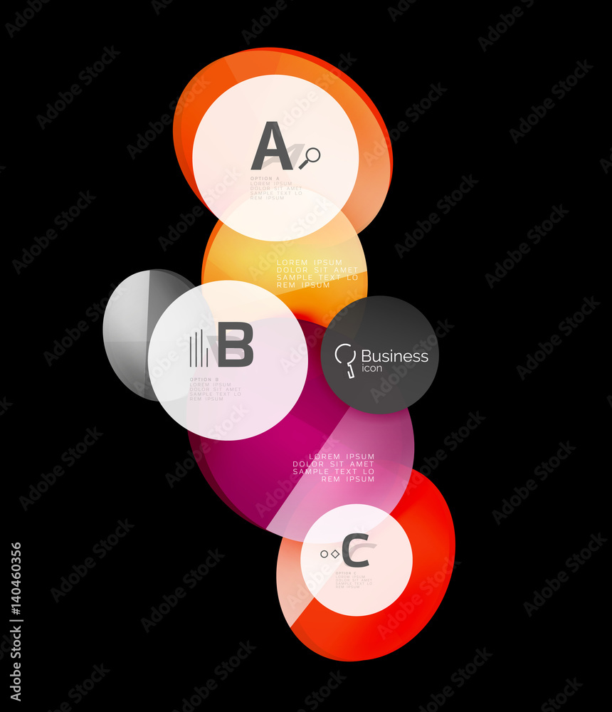 Geometrical abstract infographics banner template Geometrical abstract infographics banner template