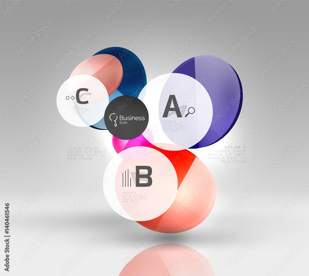 Circle geometric abstract background Circle geometric abstract background