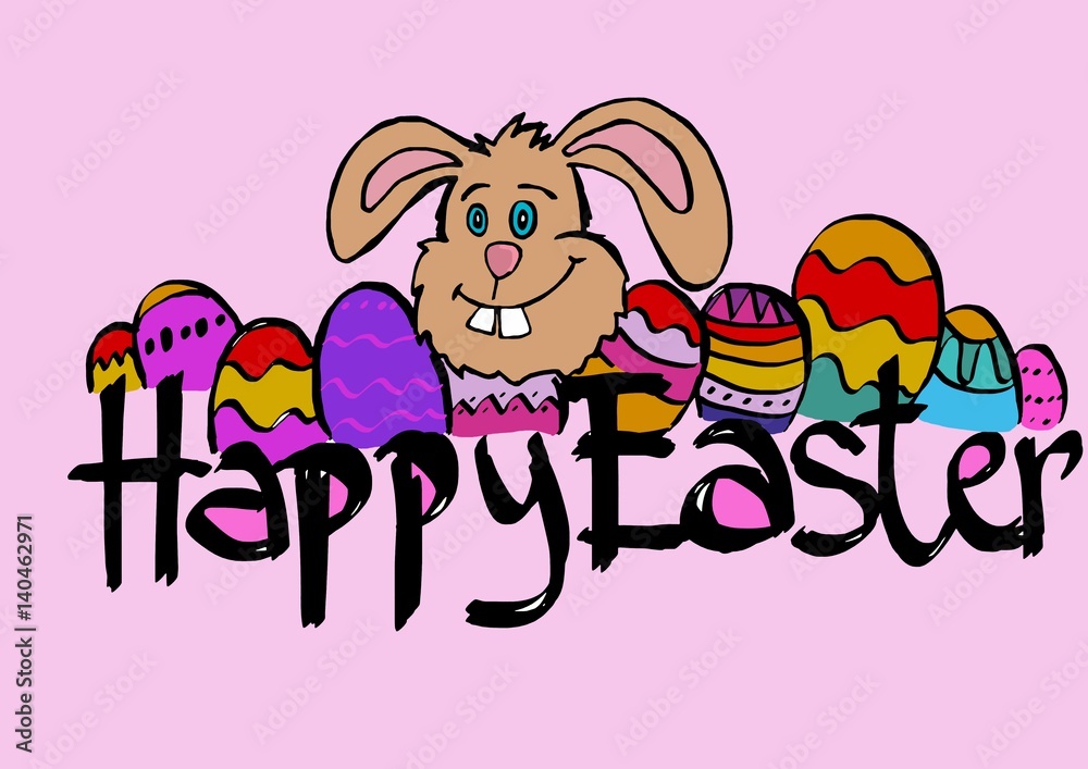 Obraz premium Happy Easter bunny