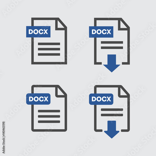 File Icons. File Icons line style vector illustration