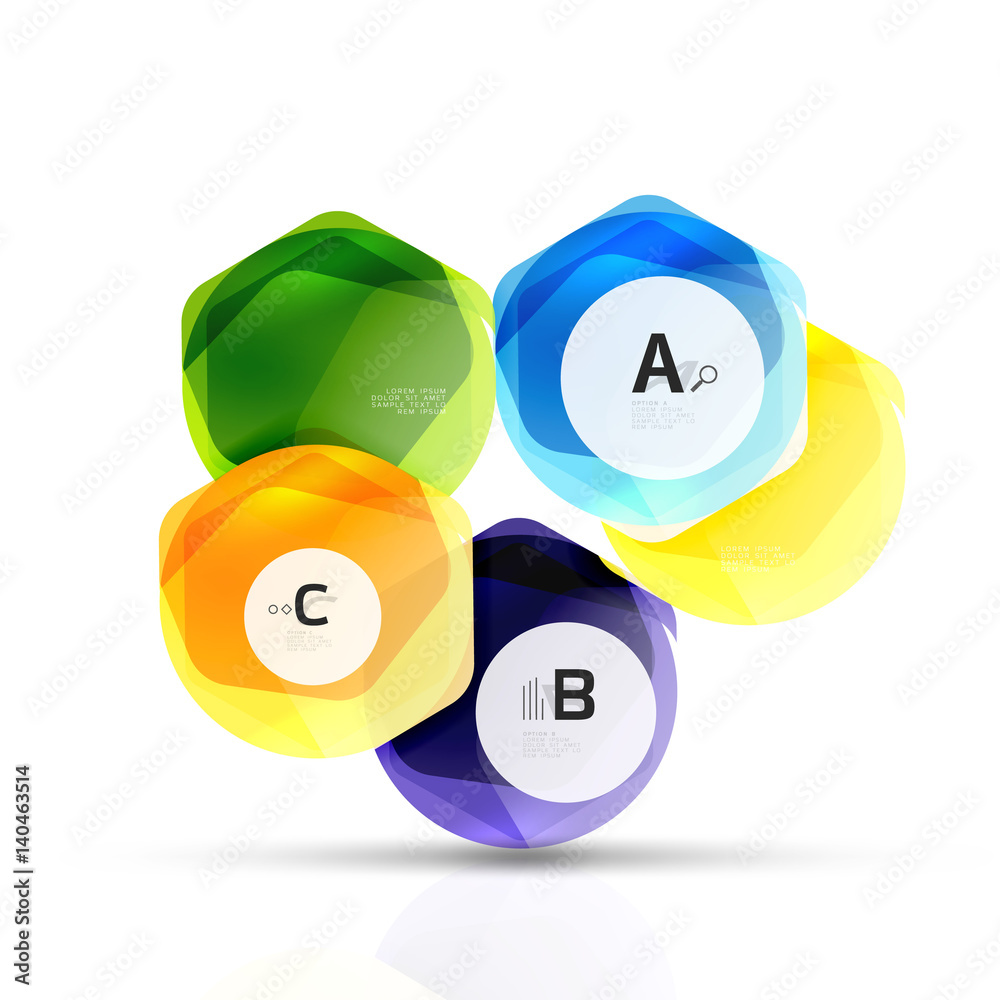 Geometrical hexagons abstract background Geometrical hexagons abstract background