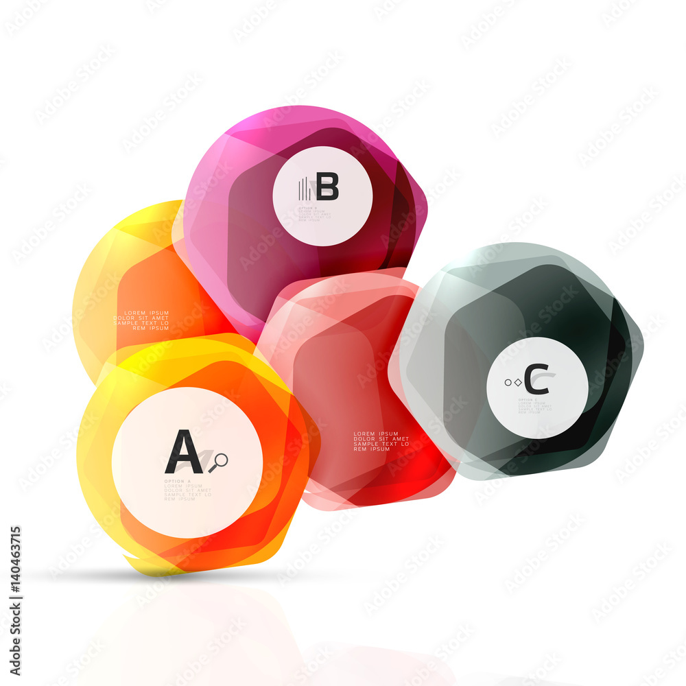 Geometrical hexagons abstract background Geometrical hexagons abstract background