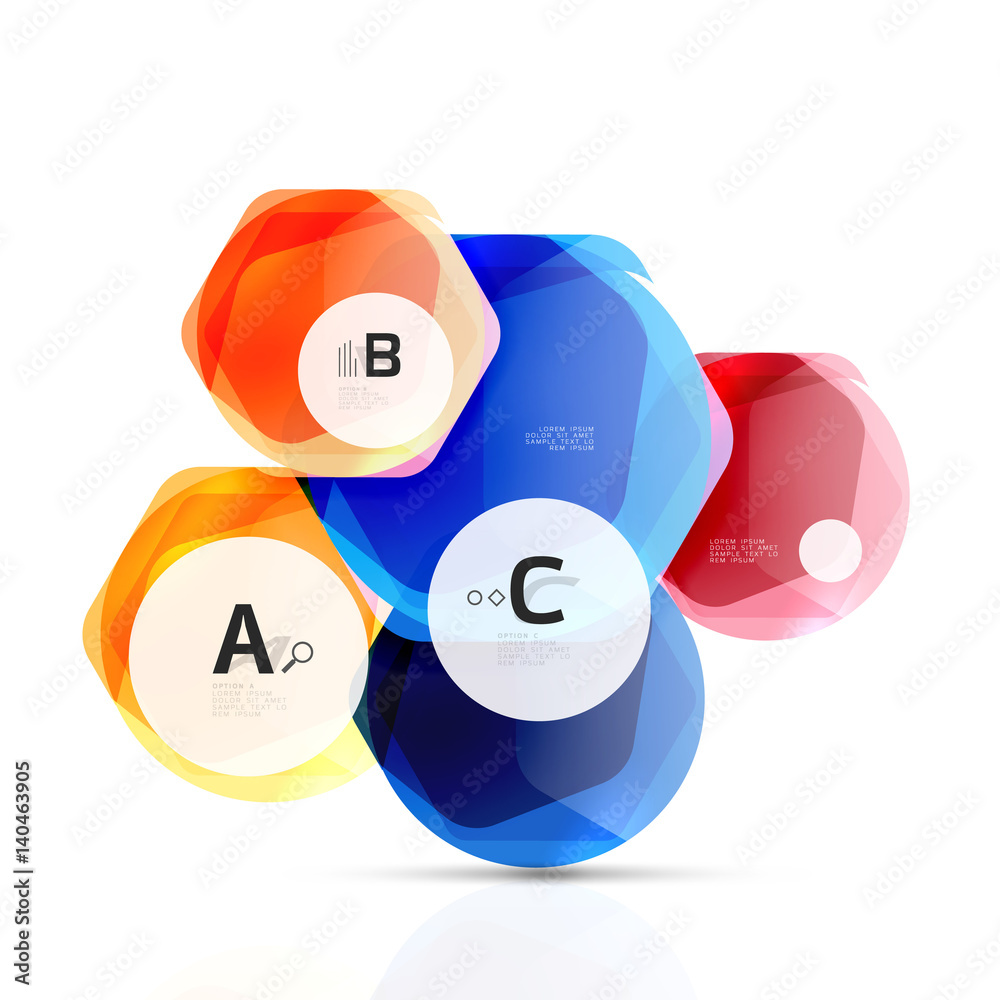 Geometrical hexagons abstract background Geometrical hexagons abstract background