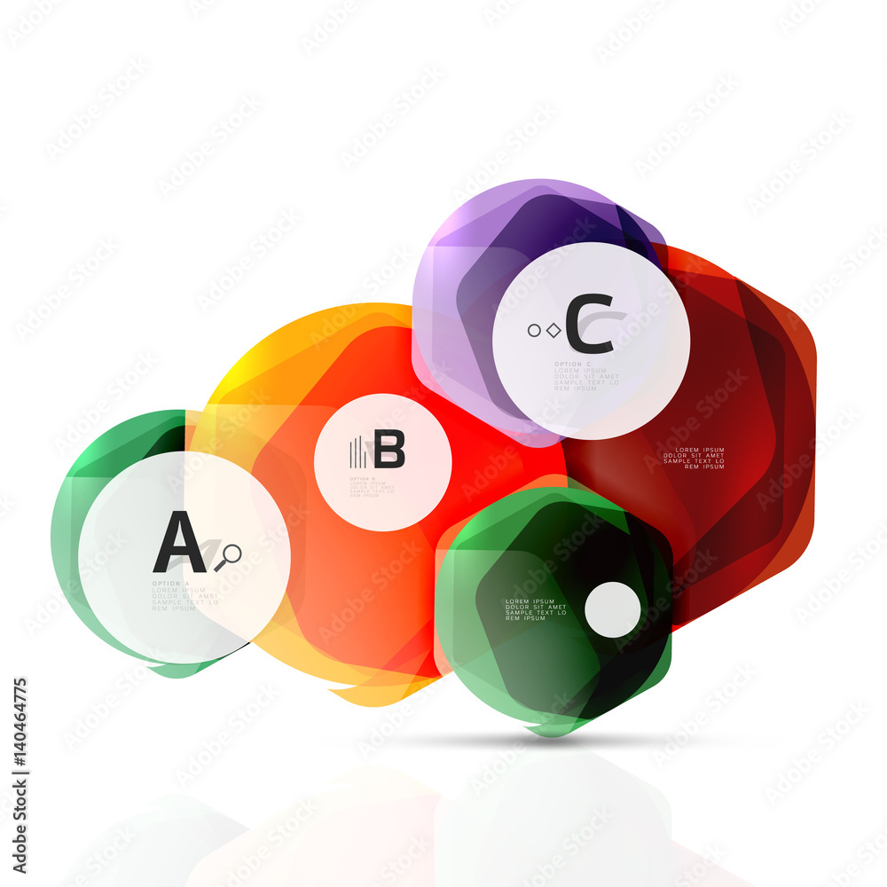 Shiny style modern geometrical hexagons web boxes Shiny style modern geometrical hexagons web boxes