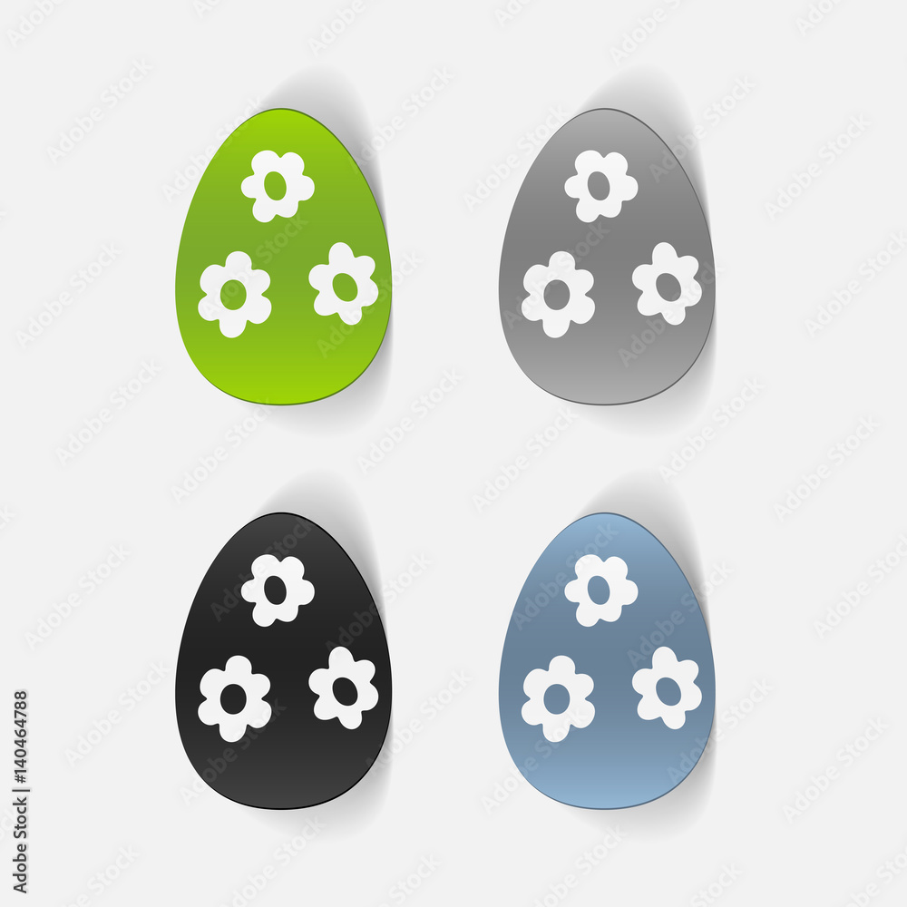 realistic design element: easter egg realistic design element: easter egg