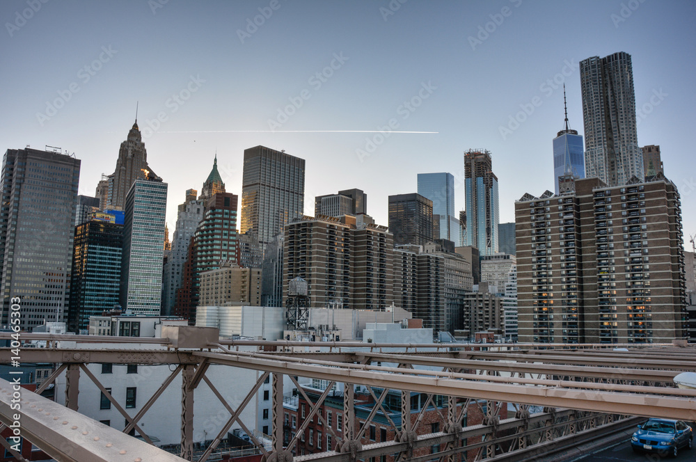 Obraz premium Vista dal Ponte di Brooklyn 2