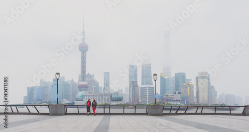 Pudong new area skyline  Shanghai  China