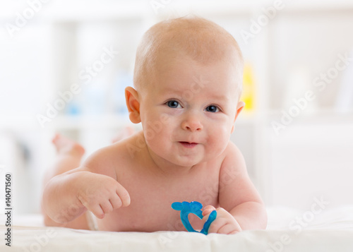 Portrait of adorable baby. ...