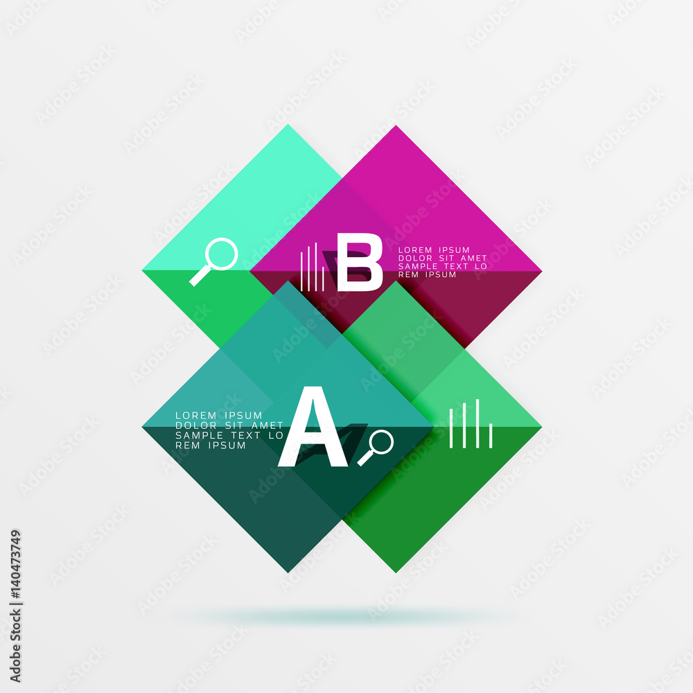 Vector square banner