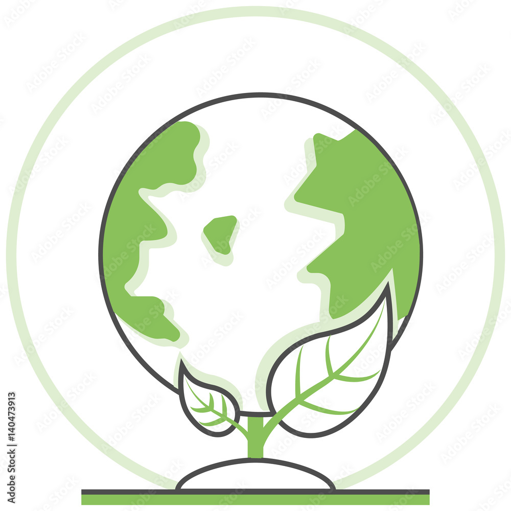 Global Ecology - Infographic Icon Elements from Nature and Ecology Set. Flat Thin Line Icon Pictogram for Website and Mobile Application Graphics. Global Ecology - Infographic Icon Elements from Nature and Ecology Set. Flat Thin Line Icon Pictogram for Website and Mobile Application Graphics.