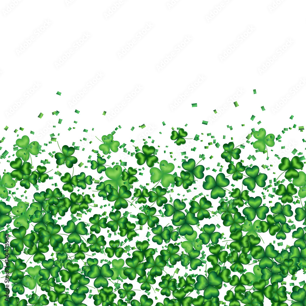 Spring seamless horizontal background with clover leaves for design to the Saint Patrick Day
Spring seamless horizontal background with clover leaves for design to the Saint Patrick Day