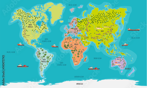 world map vector illustration