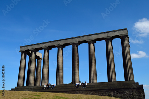 Edinburgh National Monument in Calton Hill, Scotland