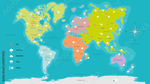 world map vector illustration