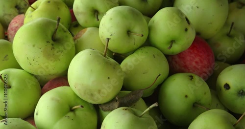 Organic Apples at an Asian Public Market photo