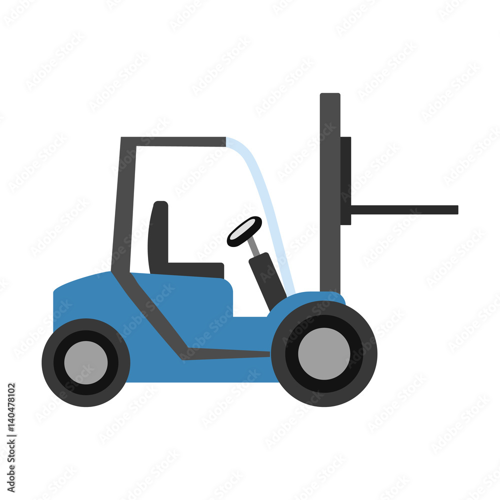 Car loader flat icon Car loader flat icon